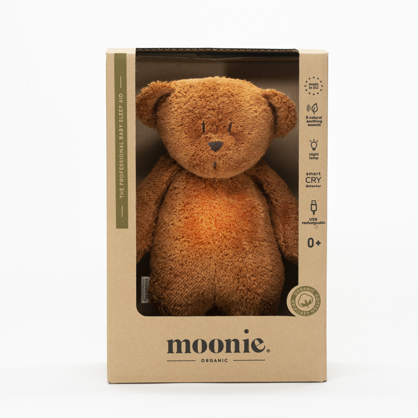 Moonie knuffel - The Humming Bear Caramel Natur