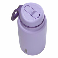 B.box ge&iuml;soleerde Flip Top drinkfles 1L | Lilac Love