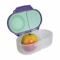 &quot;Snackbox Lilac Pop met flexibele fruit houder&quot;