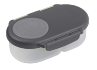 &quot;Lekvrije Graphite Snackbox voor yoghurt en fruit&quot;