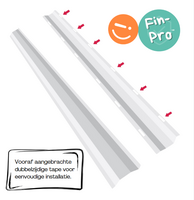 Zelfklevende deurstrip set Fin-Pro 90&deg;