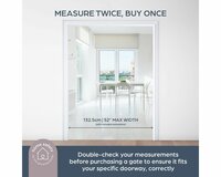 Dreambaby Ava Easyclose Extra breed traphekje klemhekje wit 99 -132 cm