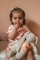 Moonie knuffel 2.0  - The Humming Bunny Sand Natur