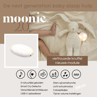 Moonie knuffel 2.0  - The Humming Bunny Sand Natur