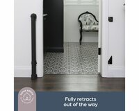 Dreambaby Glide &lsquo;N Hide oprolbaar traphekje | tot 140 cm breed en 90 cm hoog | Zwart