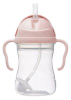 b.box Blush drinkbeker met rietje en handgrepen vooraanzicht