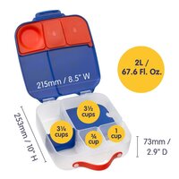 b.box Superman&trade; Lunchbox afmetingen