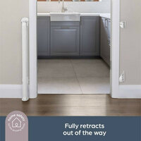 Dreambaby Glide &lsquo;N Hide oprolbaar traphekje | tot 140 cm | Grijs