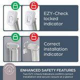 Dreambaby Glide &lsquo;N Hide oprolbaar traphekje | tot 140 cm | Grijs