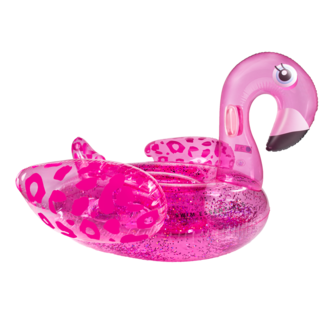 Opblaas Flamingo Neon XXL