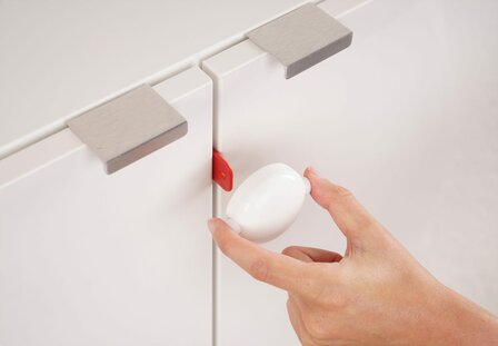 Reer Kastslot voor dubbele deuren | Wit
