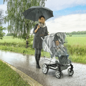 mager Zegenen Verstrikking Reer RainCover Active transparante regenhoes voor buggy en jogger - ✓