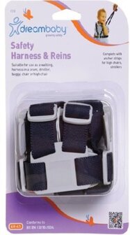 DreamBaby Safety Harness and Reins - Navy