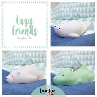 Reer Lumilu nachtlampje Lazy Friends | Bear