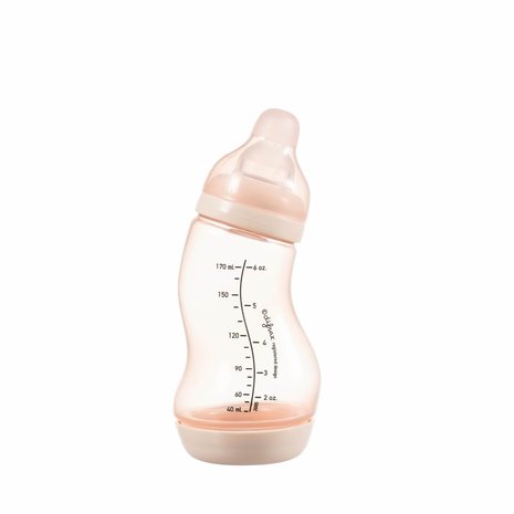 Babyfles Difrax S fles 170 ml blossom pink