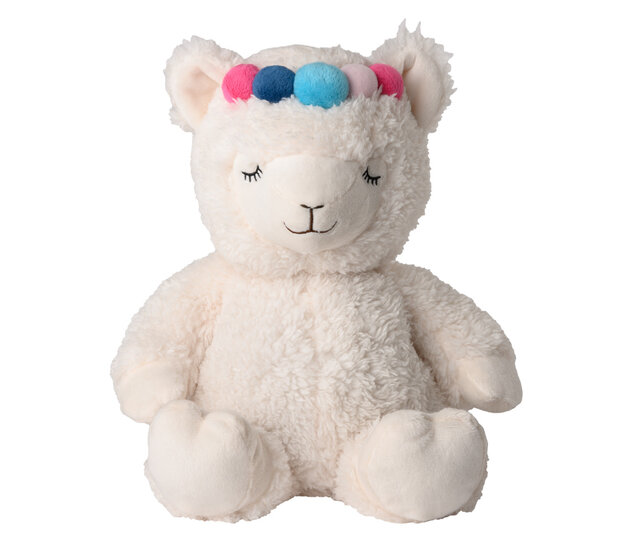 Warmies Alpaca knuffel verwarmd en zacht met lavendelvulling