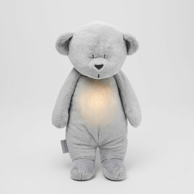 Moonie knuffel the humming beer Silver