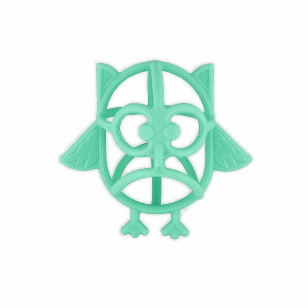 bijtring blauw silicone 
