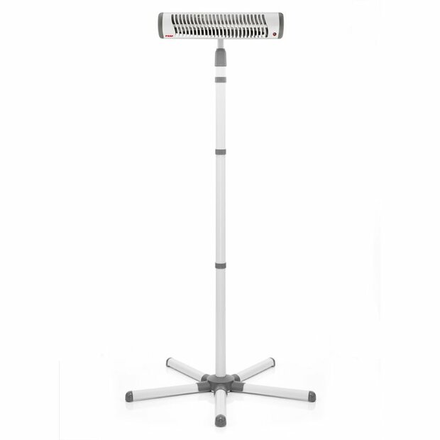 Reer EasyHeat Flex commode warmtestraler in gebruik boven commode