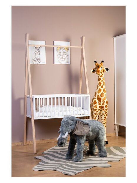 Childhome Tipi Wieg 50x90 met kledingrek beuken