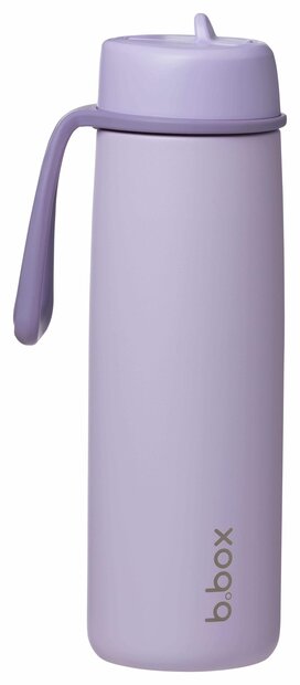 B.box ge&iuml;soleerde Flip Top drinkfles 690ml | Lilac Love