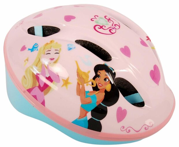 Volare Disney Princess Fietshelm - Wit Roze - 51 tot 55 cm