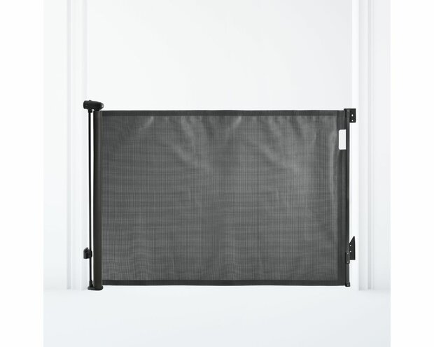 Dreambaby Glide &lsquo;N Hide oprolbaar traphekje | tot 140 cm breed en 90 cm hoog | Zwart