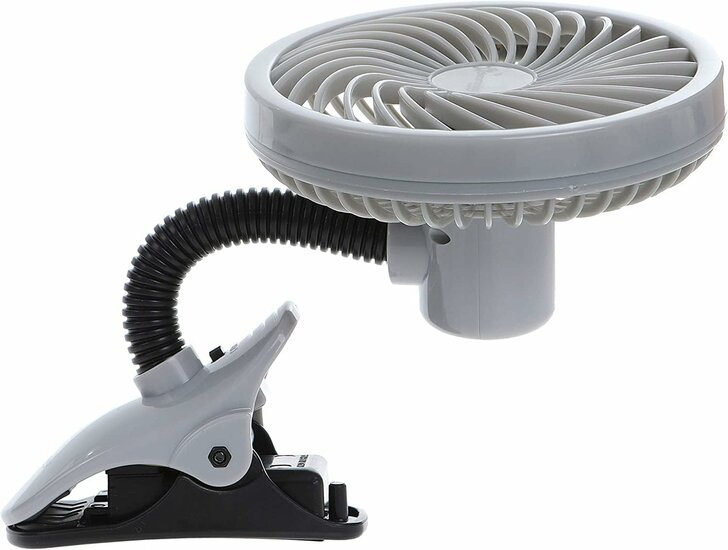 Dreambaby buggy wandelwagen ventilator | Grijs/Zwart