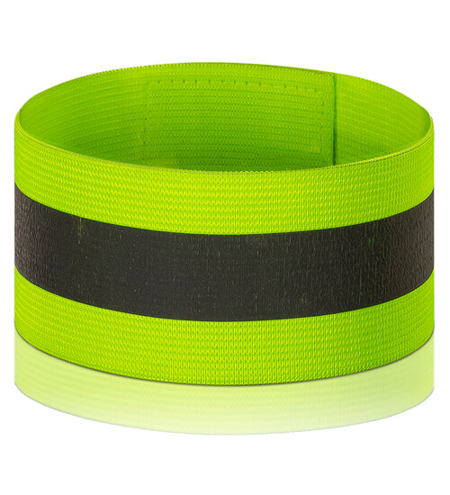 Reer Reflecterende Tape &ndash; 4-pack (neongeel met zilveren streep)