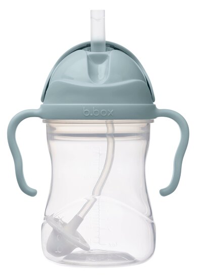 b.box Ocean drinkbeker met rietje en handgrepen vooraanzicht