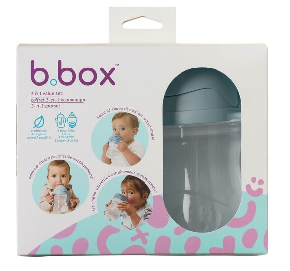 Verpakking b.box 3-in-1 transition pack Ocean drinkbekerset