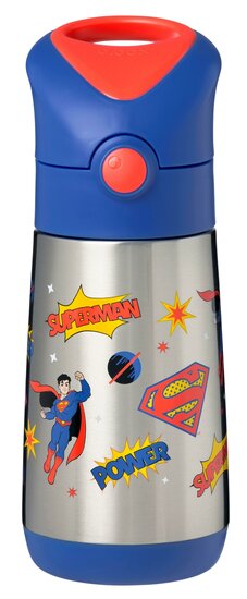 b.box Superman&trade; Drinkfles 350ml &mdash; Ge&iuml;soleerd vooraanzicht