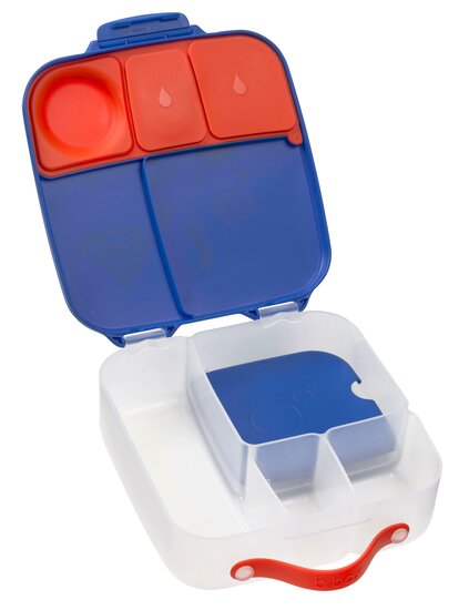 b.box Superman&trade; Lunchbox open