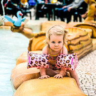 Swim Essentials Zwembandjes Panter Rose 0-2 jaar
