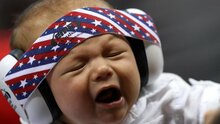 Em&#039;s for kids baby gehoorbeschermers Zwart - Stars N Stripes bandje