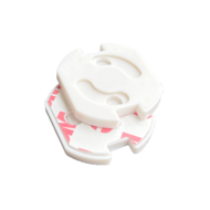 Extra stevige stopcontactbeveiligers met 3M tape - Wit (5 stuks)