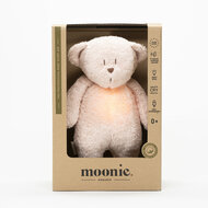 Moonie - The Humming Bear Rose Natur heeft 5 kalmerende geluiden en LED lichtjes in 7 kleuren