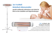 2in1 warmtestraler voor babykamer