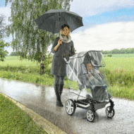 Transparante regenhoes voor buggy en jogger