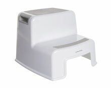 Dreambaby 2-Up opstapje &ndash; dubbel opstapje met antislip &ndash; grijs/wit