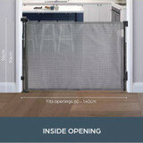 Dreambaby Glide &lsquo;N Hide oprolbaar traphekje | tot 140 cm | Grijs