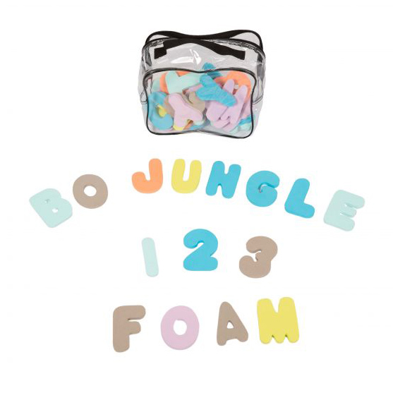 Bo Jungle B-Bath foam nummers en letters (36 stuks)