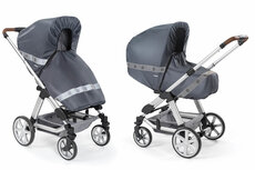 REER Designline Classic+ regenbescherming kinderwagens | Antraciet REER Designline Classic+ regenbescherming kinderwagens | Antraciet
