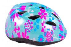 Volare Kinder Fietshelm Groen Roze Bloem XS 47 tot 51 cm extra klein model Volare Kinder Fietshelm Groen Roze Bloem XS 47 tot 51 cm extra klein model