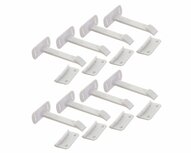Dreambaby zelfklevende veiligheidshaakjes - lang | 8 stuks Dreambaby zelfklevende veiligheidshaakjes - lang | 8 stuks