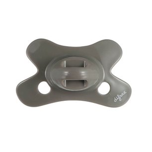 Fopspeen Difrax 0-6 maanden Natural Pure | Clay grijs Fopspeen Difrax 0-6 maanden Natural Pure | Clay grijs