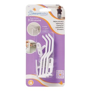 Dreambaby Ultralock veiligheidshaakjes (3 stuks) Dreambaby Ultralock veiligheidshaakjes (3 stuks)