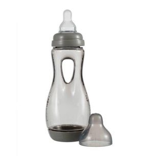 Difrax Handgreep Babyfles Grijs 240 ml Difrax Handgreep Babyfles Grijs 240 ml