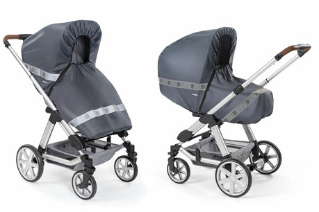 REER Designline Classic+ regenbescherming kinderwagens | Antraciet REER Designline Classic+ regenbescherming kinderwagens | Antraciet