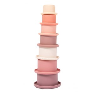 Bo Jungle B- Stacking Cups Stapelbare Potjes Bad Speelgoed Lovely Pink Bo Jungle B- Stacking Cups Stapelbare Potjes Bad Speelgoed Lovely Pink